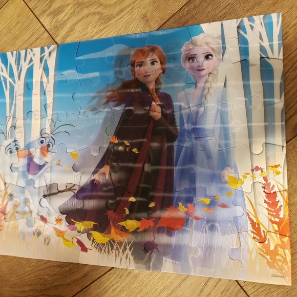 DISNEY FROZEN HOLOGRAM PUZZLE - 48 PIECE - OLAF, ANNA, ELSA - Picture 5 of 8